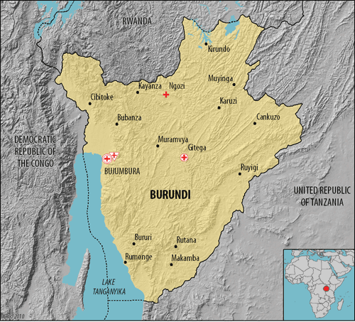 خرائط  واعلام بوروندي 2012 -Maps and flags Burundi 2012