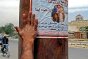 Photo, Kabul, Afghanistan. Posters put up following the abduction of an NGO worker. 2005