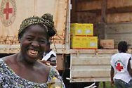Localidad de Janzon, condado de Gran Gedeh, Liberia. El arroz, aceite y sal distribuidos entre agricultores liberianos que albergan a refugiados les ayudarán a sobrevivir a la temporada de barbecho.