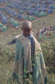 Campamento para desplazados de Nyarushishi, con más de 8.000 habitantes.