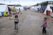 Camp pour personnes déplacées à Lattakia.