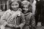 Madrid, durant la guerre civile espagnole, de 1936 à 1939. Des enfants déplacés.