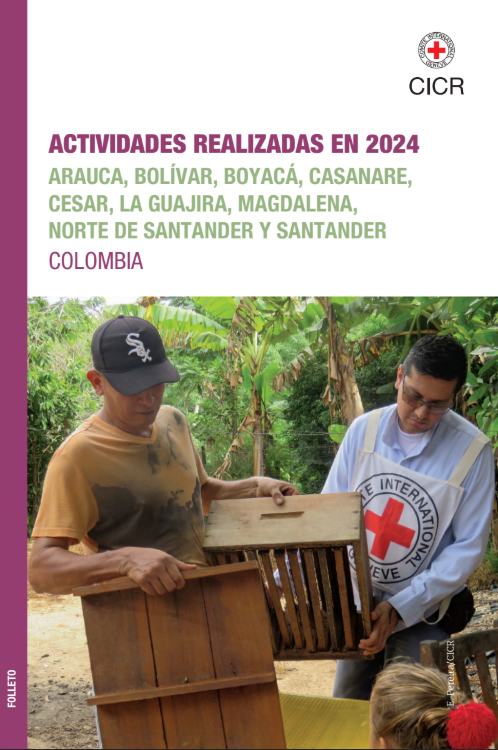 Portada del folleto Actividades 2024 en Arauca, Bolívar, Casanare, Cesar, La Guajira, Magdalena, Norte de Santander y Santander