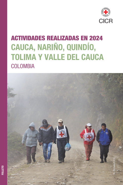 Portada del folleto Actividades 2024 en Cauca, Nariño, Quindío, Tolima y Valle del Cauca