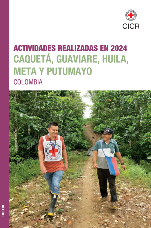 Portada del folleto Actividades 2024 en Caquetá, Guaviare, Huila, Meta y Putumayo