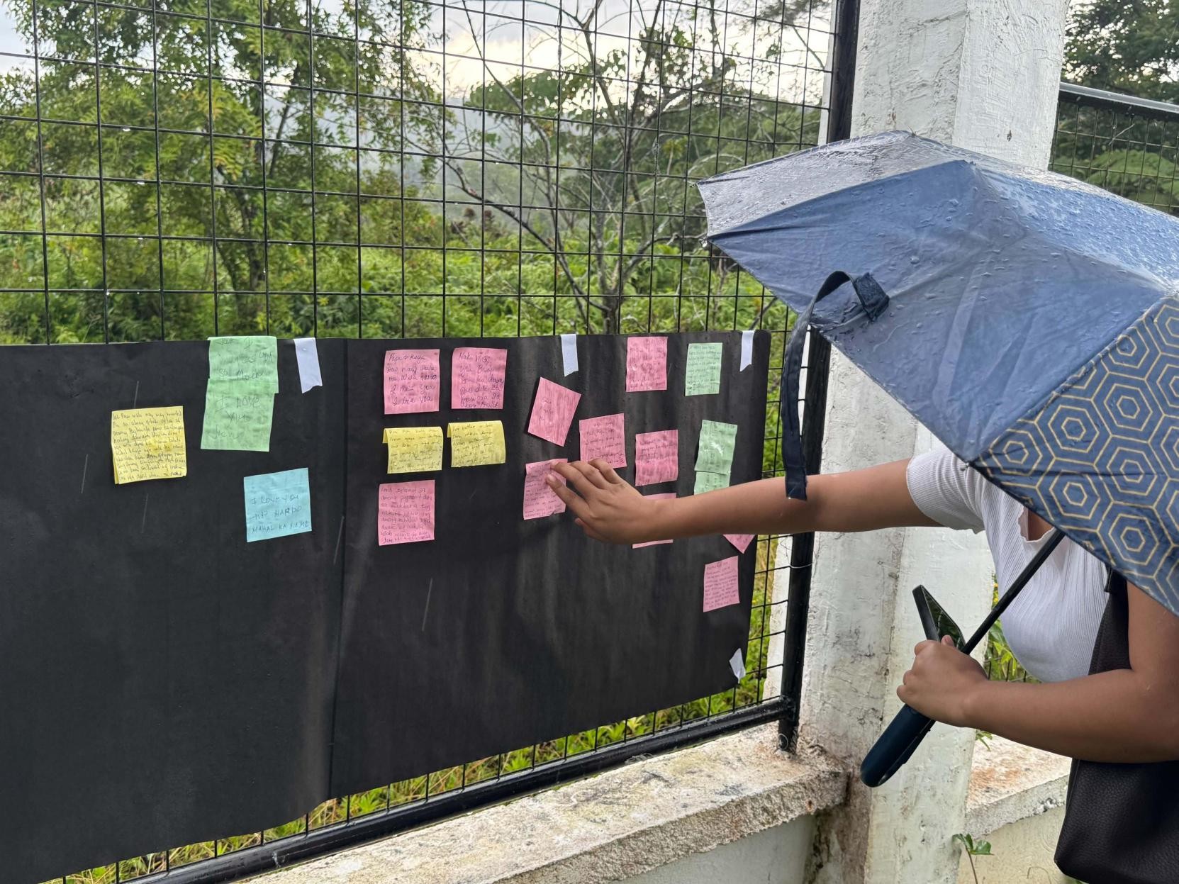 In Maqbara, the families also wrote messages of hope and love for their missing relatives.