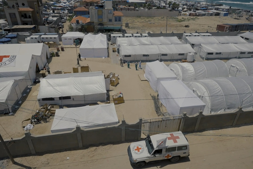 Cruz Vermelha abre novo hospital de campanha com 60 leitos em Gaza