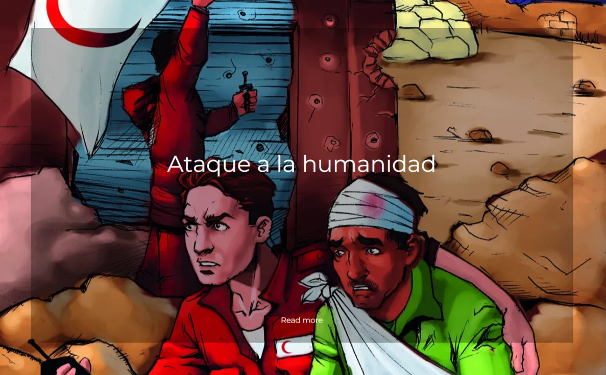 Portada de la Revista de la Cruz Roja Media Luna Roja: Ataque a la Humanidad