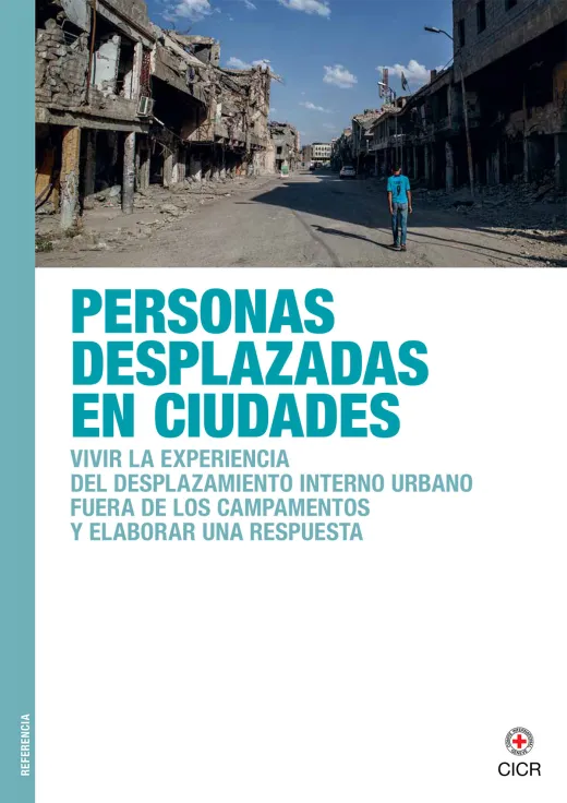 Portada de la publicación: Personas desplazadas en ciudades