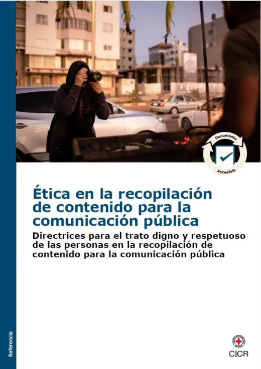 Portada de la publicación "Ética en la recopilación de contenido para la comunicación pública".