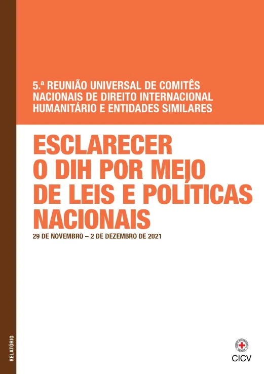 Capa da publicação "Esclarecer o DIH por meio de leis e políticas nacionais"