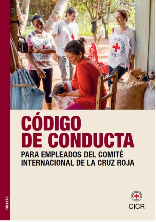 Portada de la publicación "Código de conducta para empleados del Comité Internacional de la Cruz Roja"