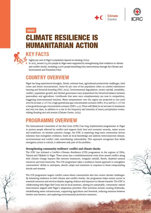 Niger: Climate Resilience in Humanitarian Action