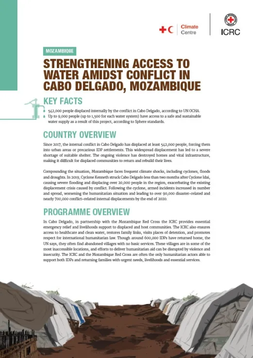 Strengthening Access to Water Amidst Conflict in Cabo Delgado, Mozambique