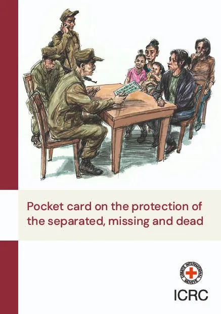 Pocket card on the protection of the separated, missing and dead