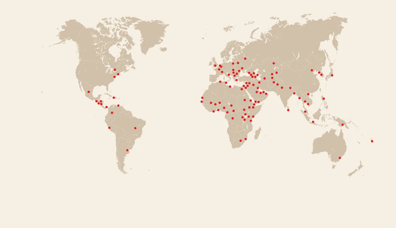 map where we work
