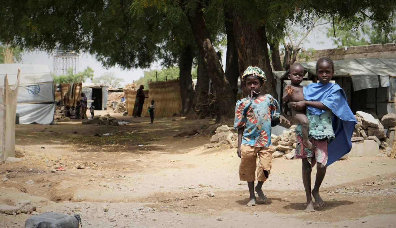 Borno State, Gwoza, camp for internally displaced people.