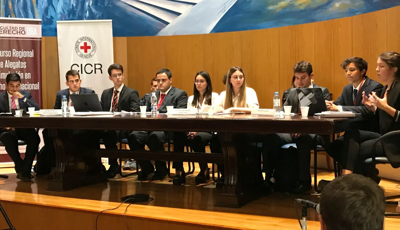 Participants of the IHL competition at the University of Buenos Aires.