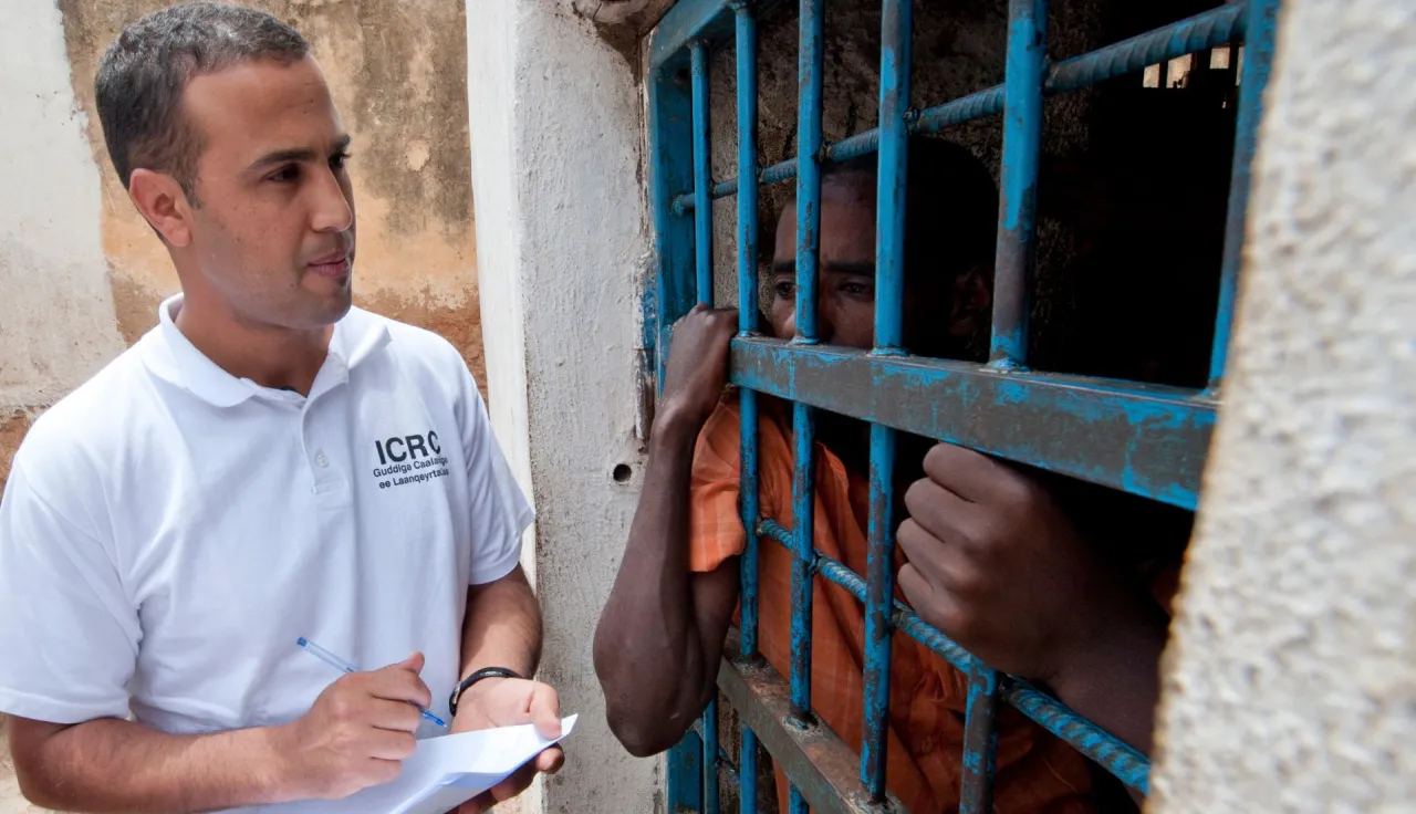 Visiting Baidoa's central prison