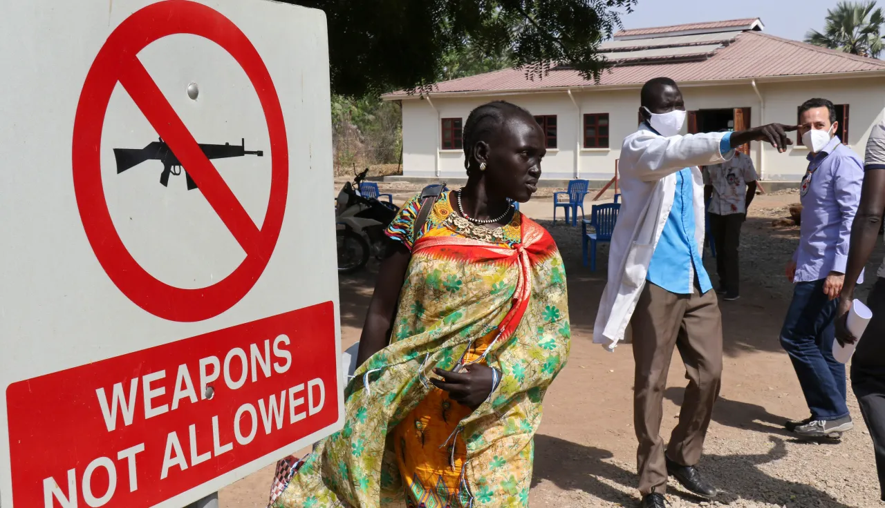 Physical rehabilitation center supported by the ICRC in Rumbek, South Sudan. 