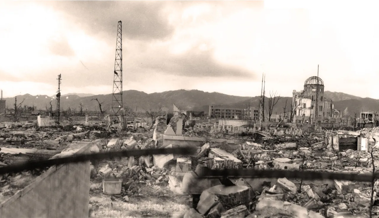 Hiroshima after nuclear attack (1945). Copyright ICRC