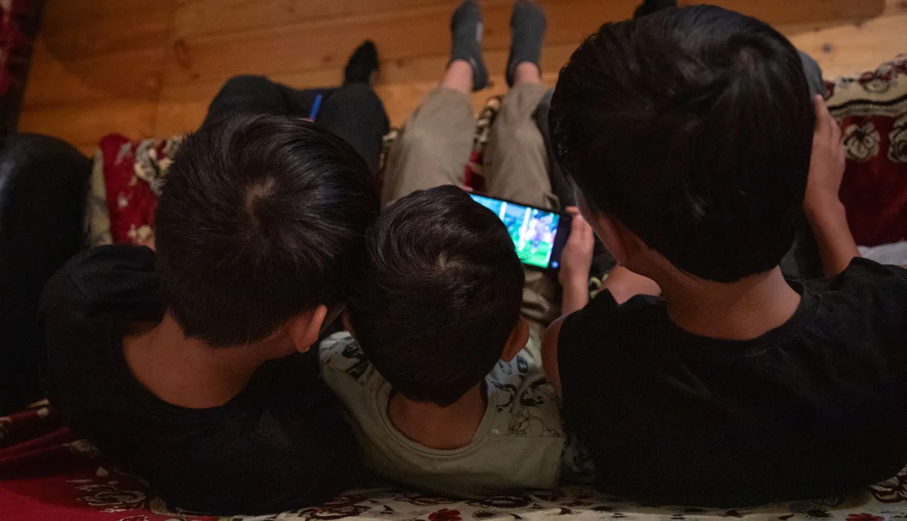 Rasul and his brothers spending time together