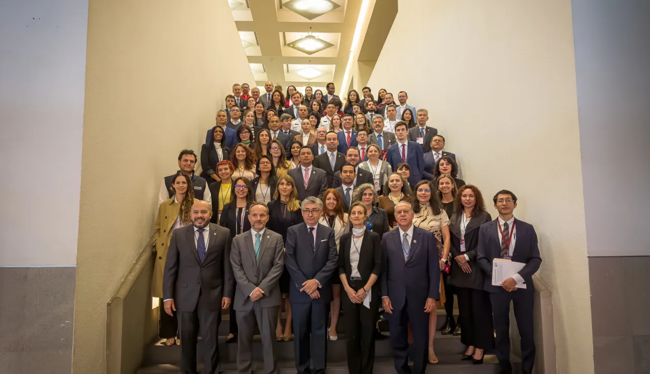 Retrato de los participantes en la Reunión Regional del Comité Nacional de Derechos Humanos y entidades similares para las Américas 2024