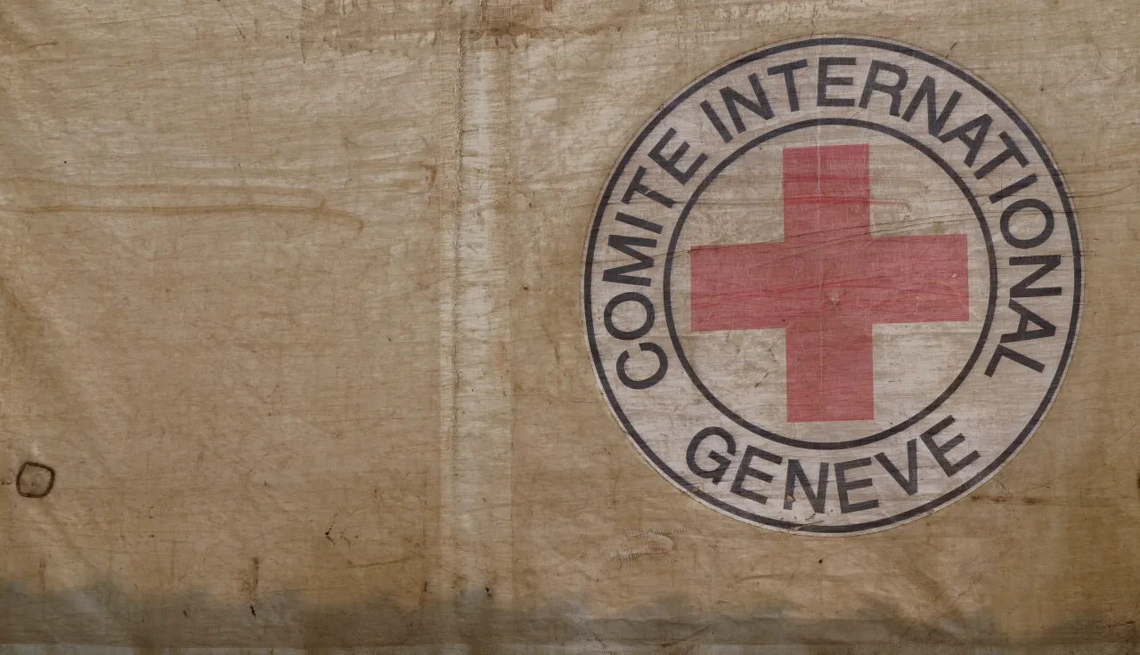 ICRC Emblem on canvas