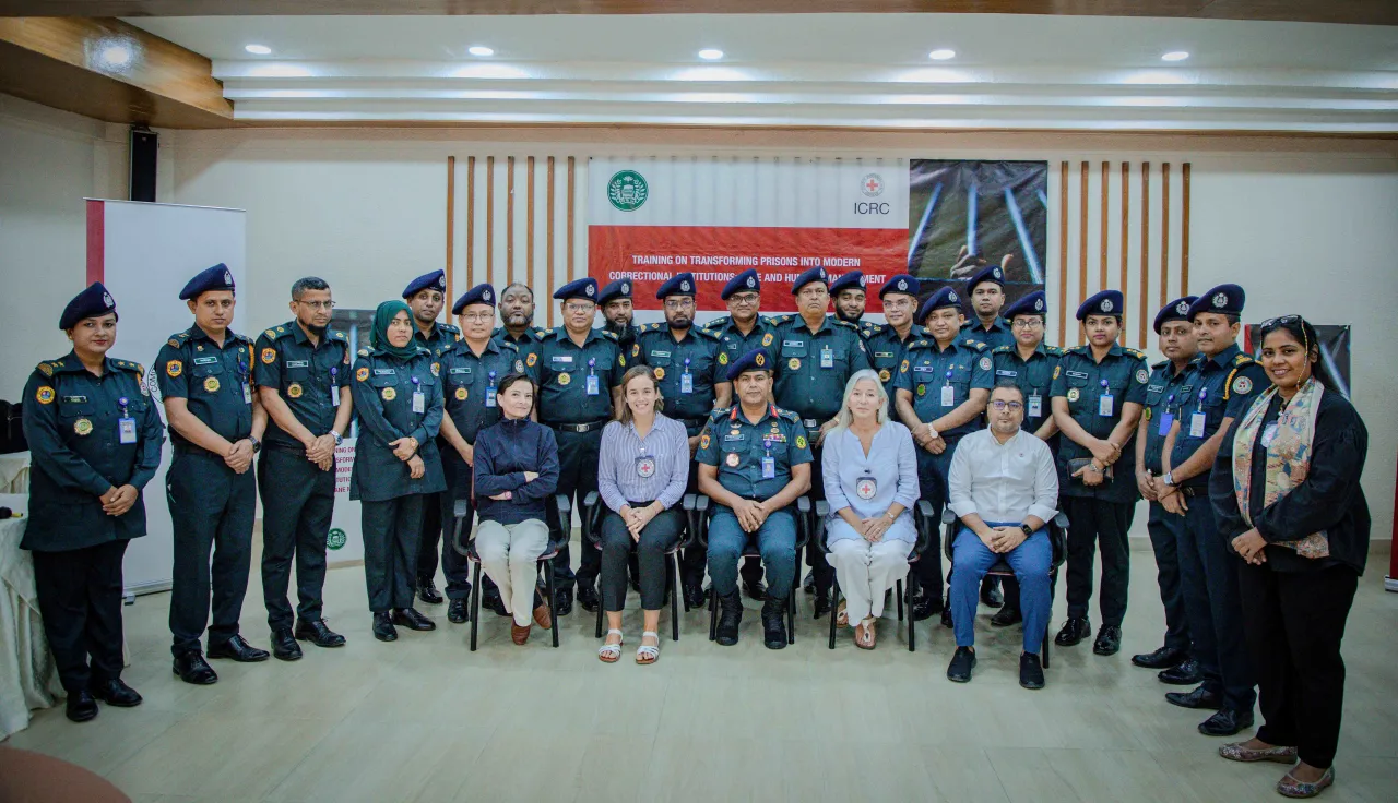 Group picture from training