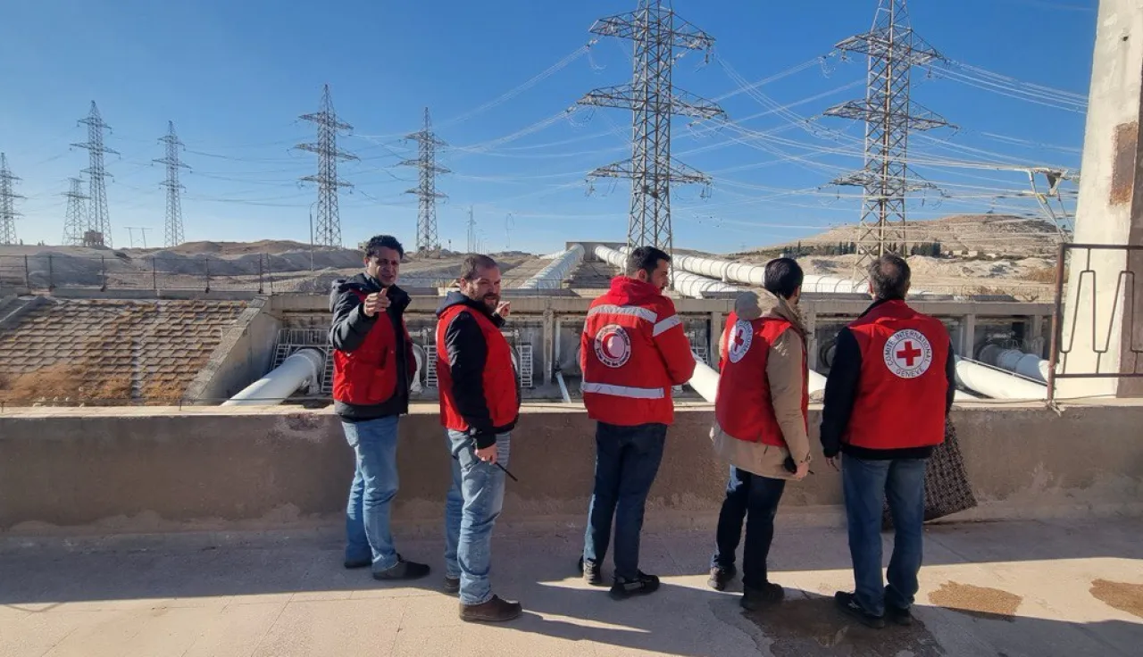 ICRC WatHab Team in Syria 