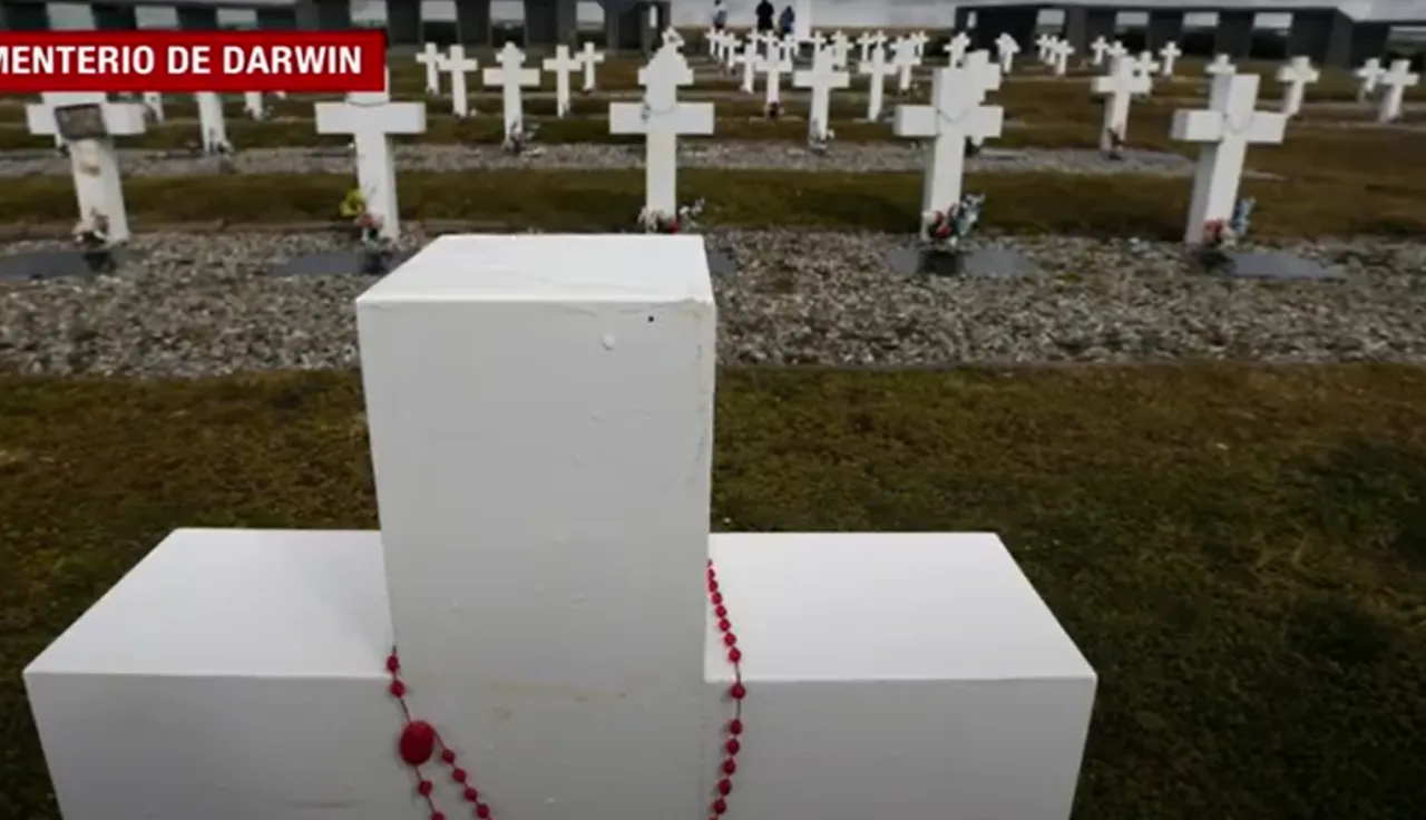 Cementerio Darwin, islas Falkland/Malvinas.