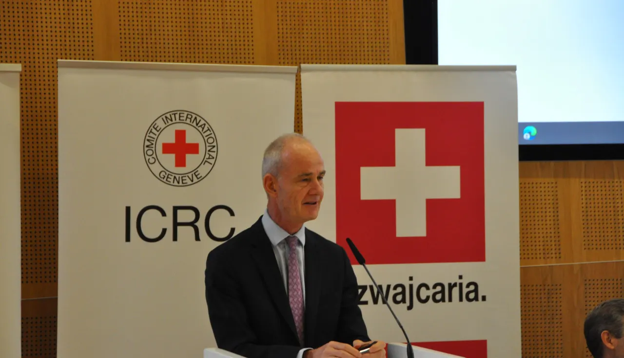 ICRC vice-president Gilles Carbonnier visits Poland & joins in the commemorations of the Geneva Conventions.