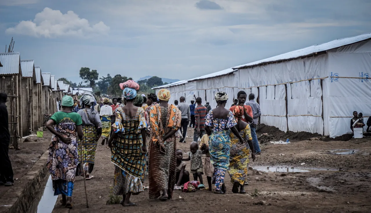 Refugees in Musenyi camp in Burundi Refugees in Musenyi camp in Burundi