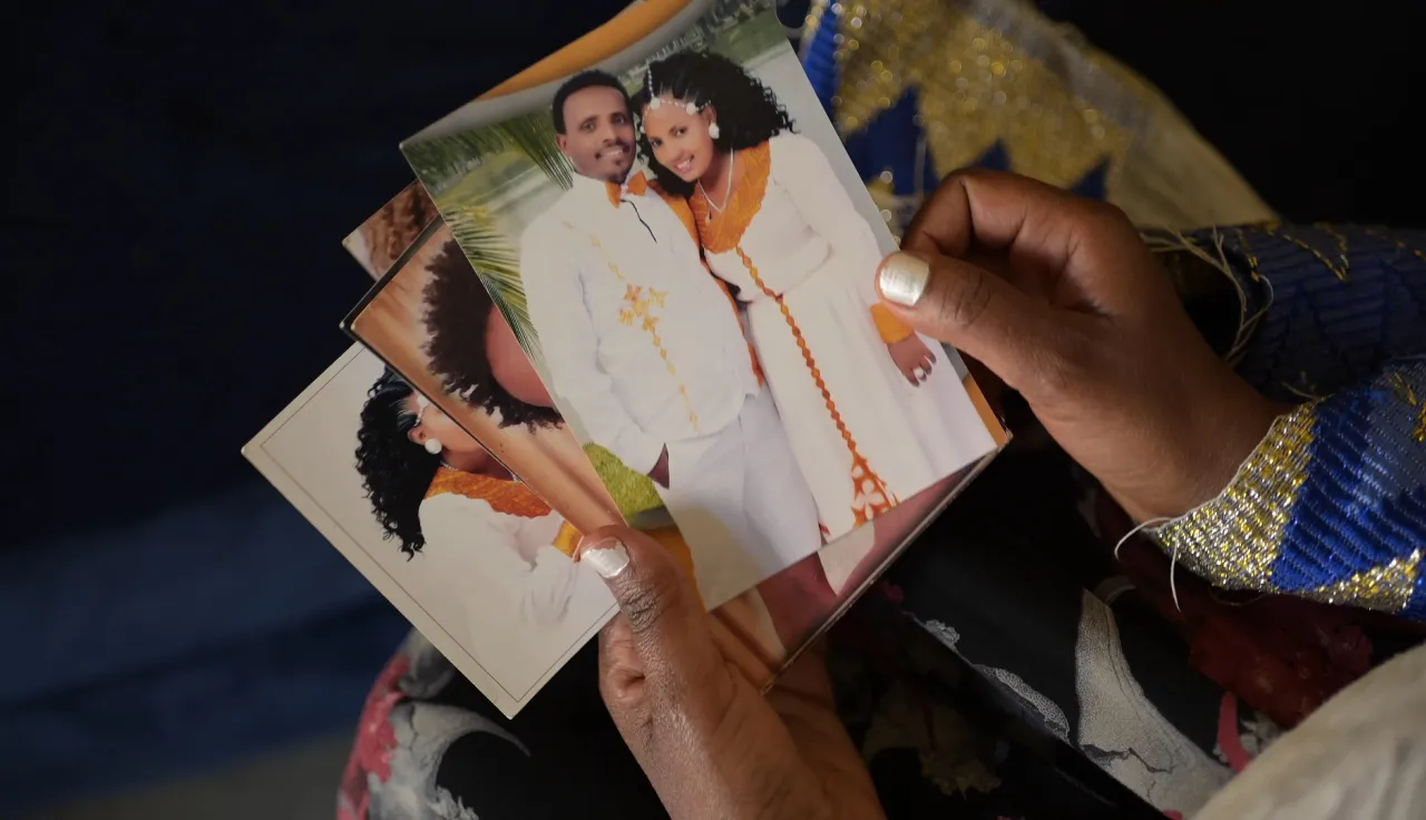 Tiegsti Desta, 33, from Ethiopia, has been looking for her husband for nearly 3 years. 