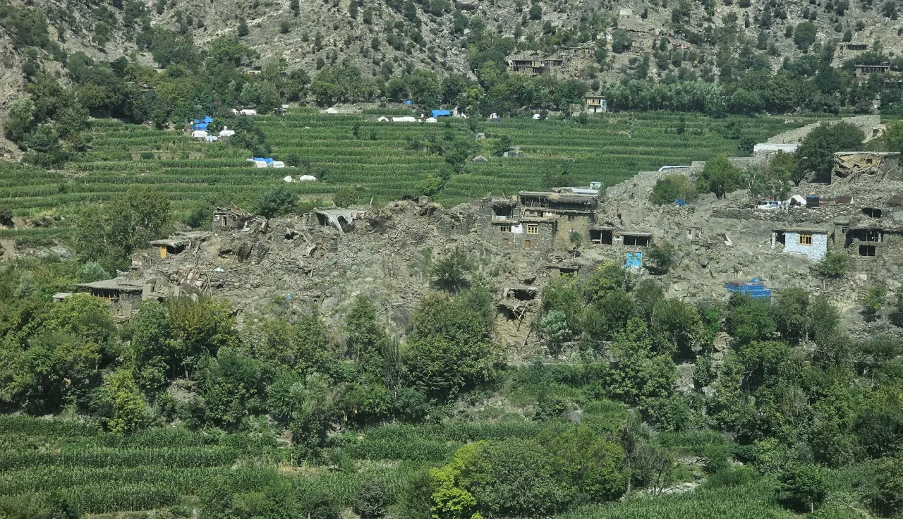 Destruction of the earthquake in Mazar Dara, Nurgal District of Kunar province.