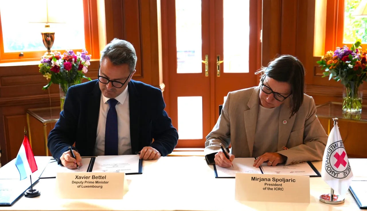 ICRC and Luxembourg Sign Strategic Partnership Agreement