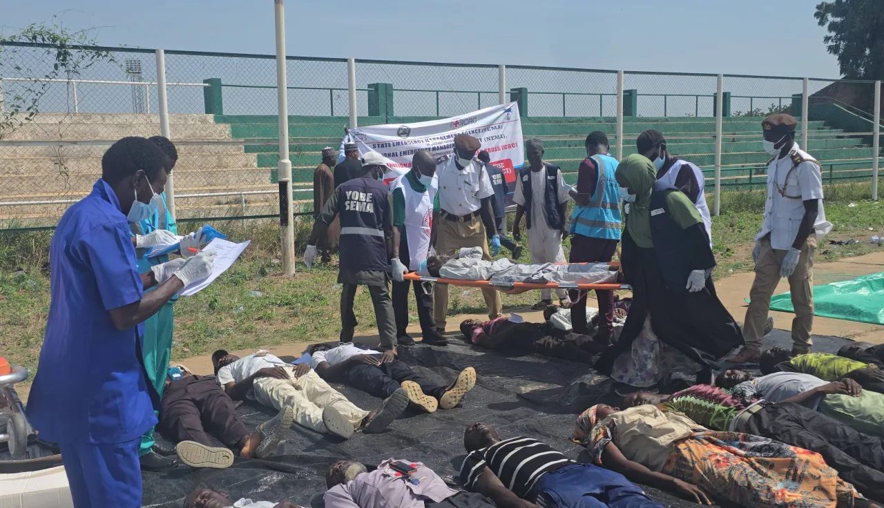Ongoing simulation in Damaturu