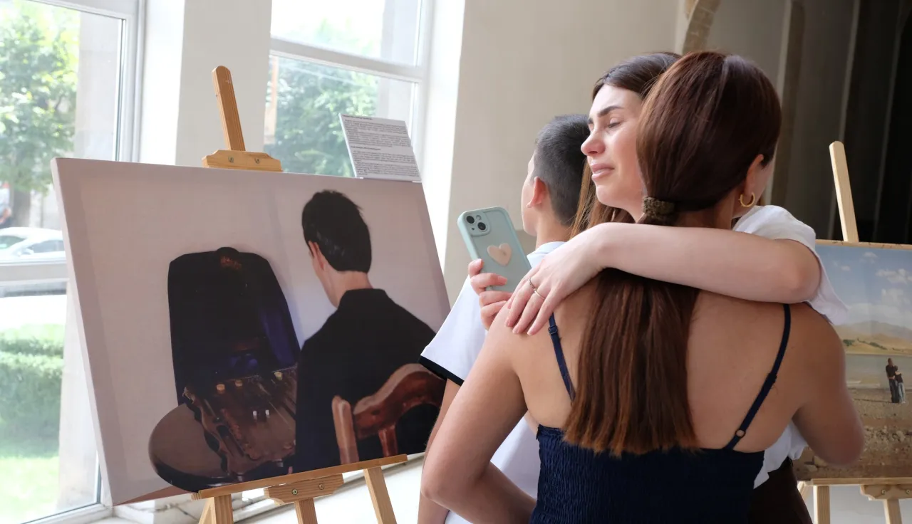 Families of the missing at the exhibition 