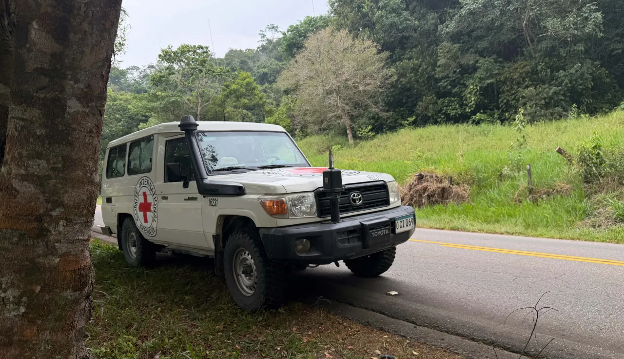 Carro del Comité Internacional de la Cruz Roja