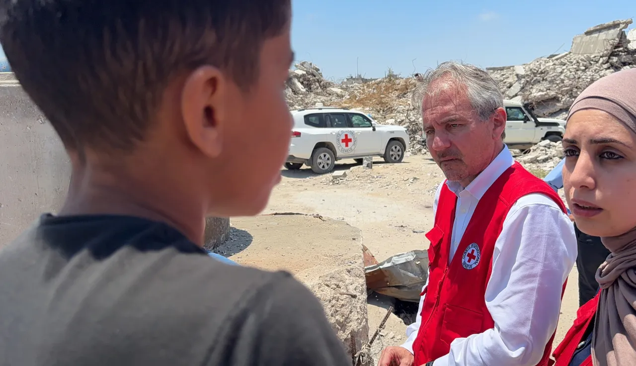 Nicholas Von Arx, ICRC Regional Director for Near and Middle East, recent visit to Gaza City.