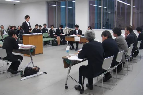 Some 20 students from four universities participated in last December's Japanese national round.