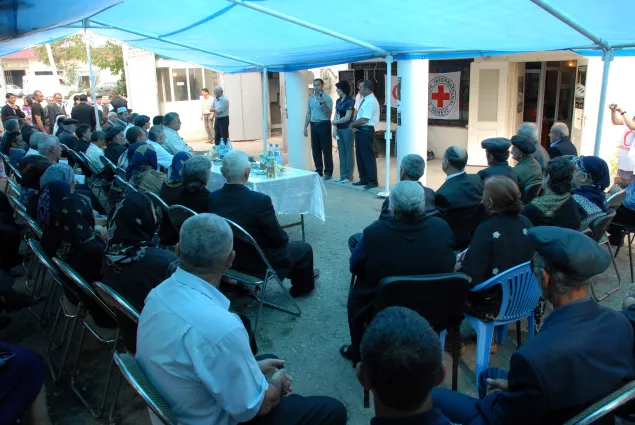 An event commemorating the International Day of Missing Persons in the ICRC office. 