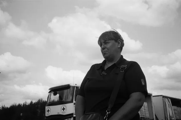 Alina Sydorenko, resident of Pidlyman village, Kharkiv region. Alina Sydorenko, resident of Pidlyman village, Kharkiv region.