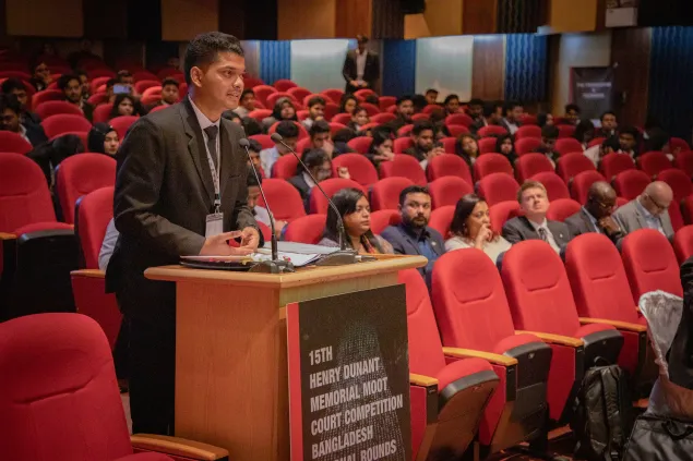 Bangladesh law students advocating for IHL - 15th HDMC