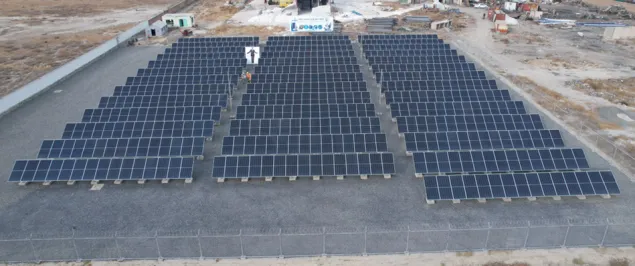 Series of solar panels installed to help the water supply system in Kabul's Zone 8 become more efficient and environment-friendly.