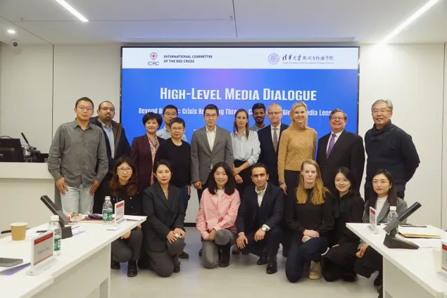 Group photo of some participants of the High-Level Media Dialogue.