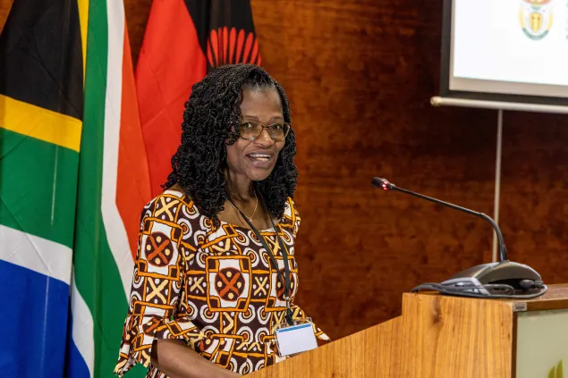 Mary Kachale, addressing participants during the seminar