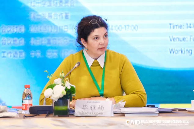 瑞士驻华大使馆国际合作处主任毕雅楠致开幕辞。