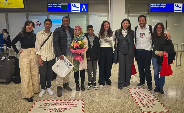 Reuniting a family separated for eight years
