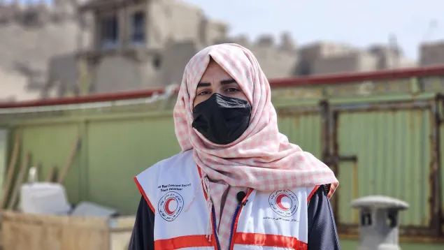 Zakira Mohibi an ARCS RASB volunteer from the Andar district of Ghazni Province